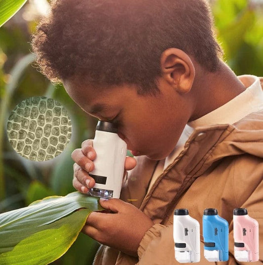 Mini Microscope de Laboratoire Portable avec lumière LED pour enfant boudechoux