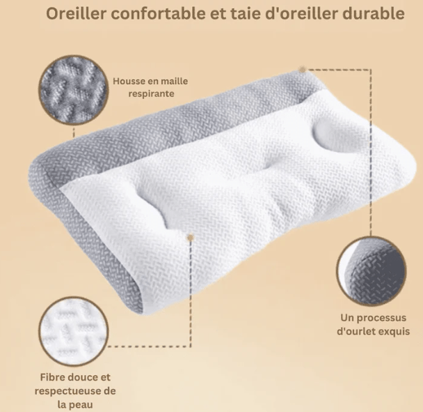 Oreiller Ergonomique pour Cervicales boudechoux