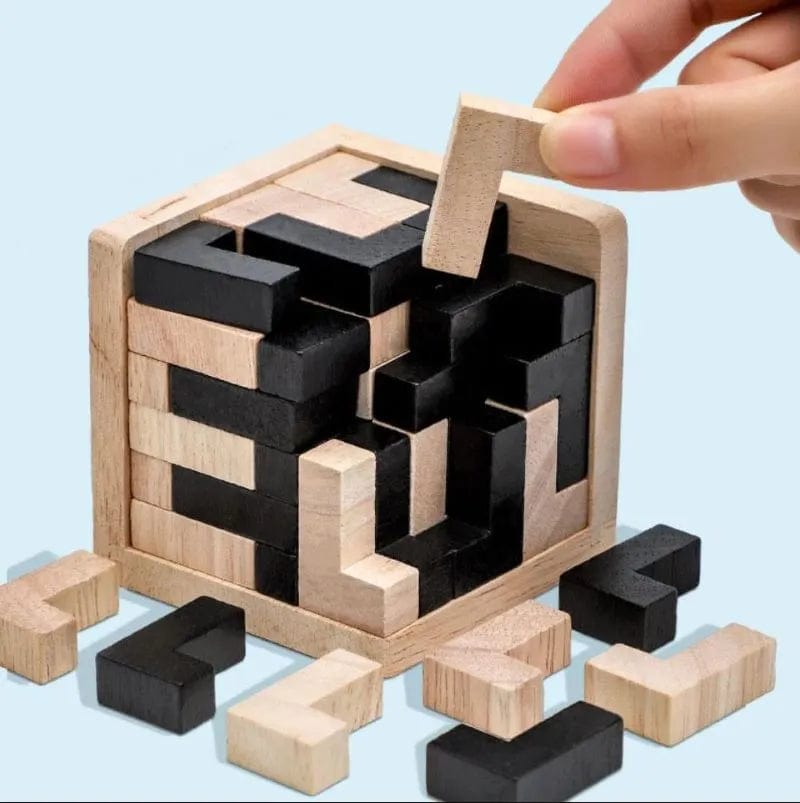 Puzzle Cube en Bois Boudechoux