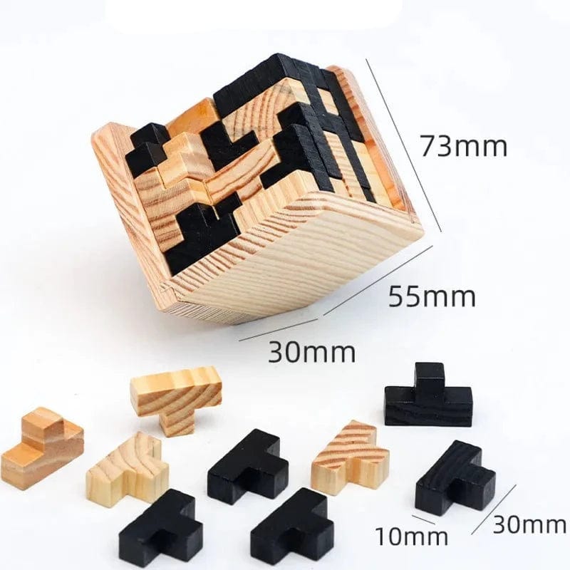Puzzle Cube en Bois Boudechoux