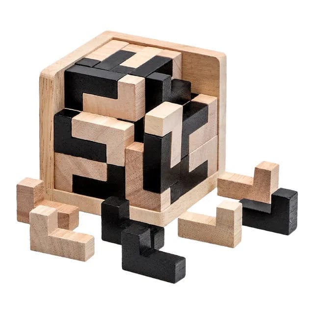 Puzzle Cube en Bois Type L Boudechoux