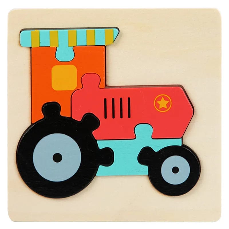 Puzzle en bois Montessori Safar Train boudechoux