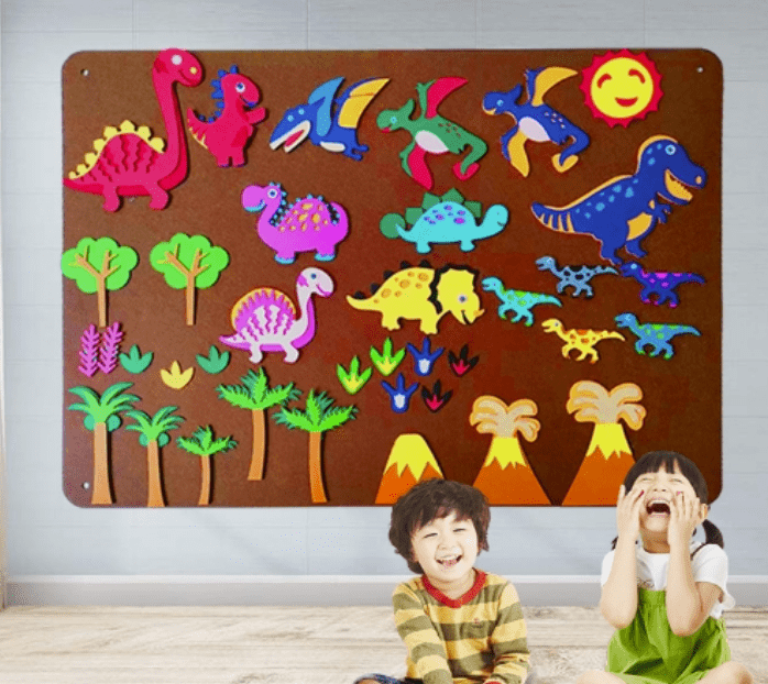 Tableau d'Apprentissage Montessori DINOSAURES Ma boutique