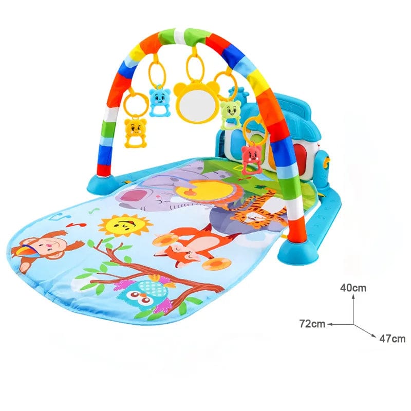 TAPIS D'ÉVEIL BÉBÉ SENSORIEL Bleu boudechoux