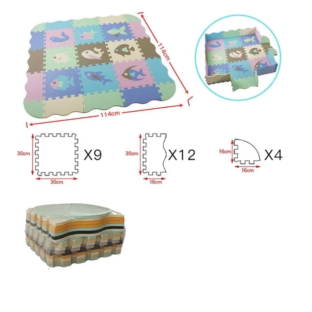 TAPIS D'EVEIL PUZZLE A boudechoux