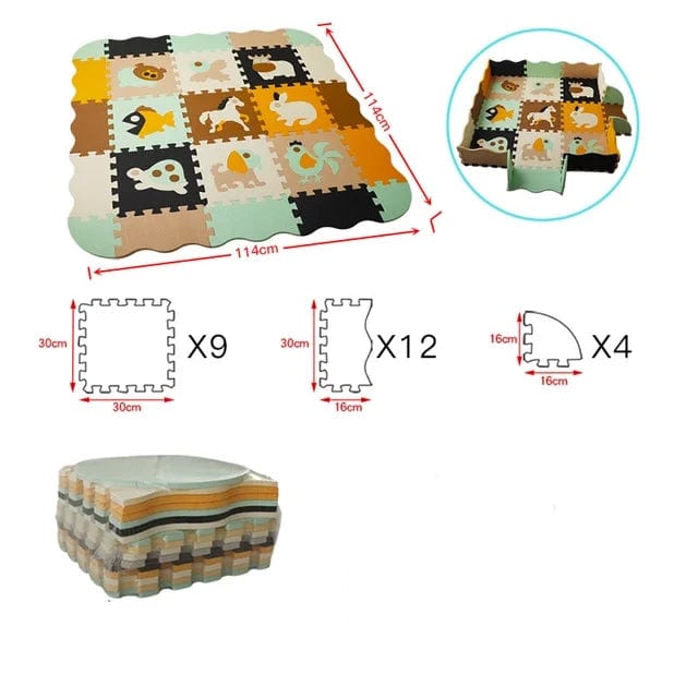 TAPIS D'EVEIL PUZZLE B boudechoux