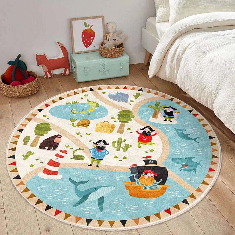 Tapis de sol Rond pour bébé A / Diamètre 100cm boudechoux