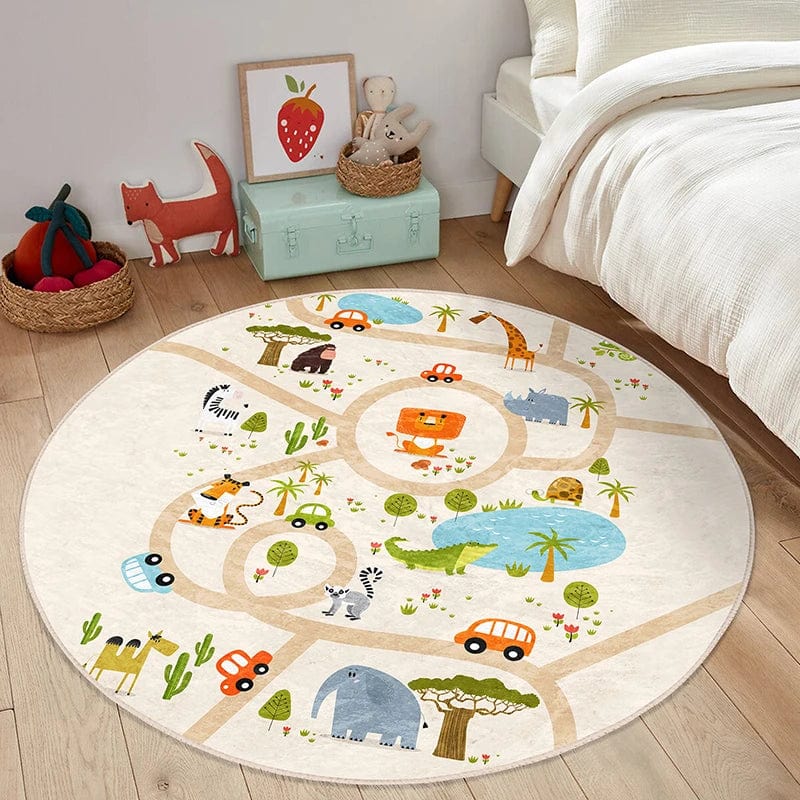 Tapis de sol Rond pour bébé B / Diamètre 100cm boudechoux