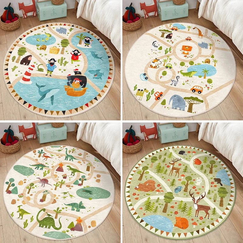 Tapis de sol Rond pour bébé boudechoux