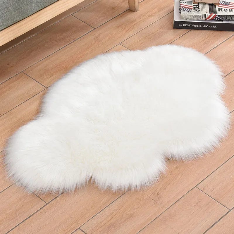 TAPIS NUANGE DÉCORATION CHAMBRE BEBE Blanc boudechoux