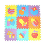 TAPIS PUZZLE BÉBÉ EN MOUSSE 10 Pcs Fruits boudechoux